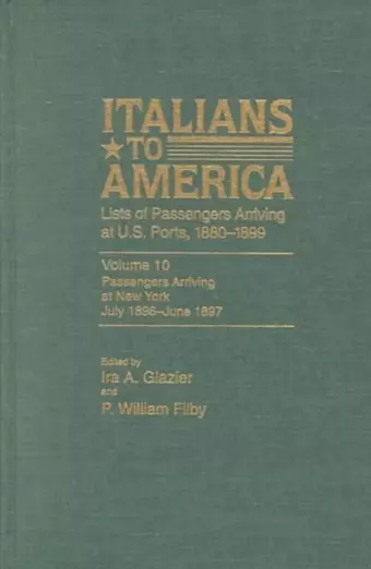 Italians to America, Jan. 1880 - Dec. 1884 cover