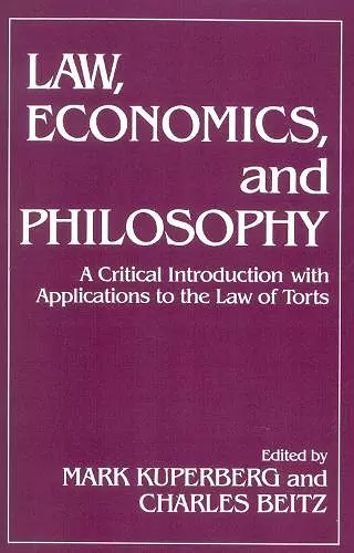 Law, Economics, and Philosophy cover