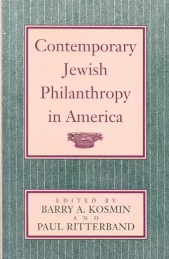 Contemporary Jewish Philanthropy in America cover