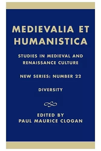 Medievalia et Humanistica, No.22 cover