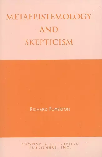 Metaepistemology and Skepticism cover