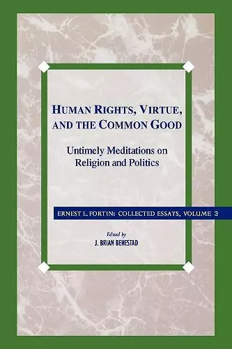 Human Rights, Virtue and the Common Good cover