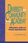 Diversity and Community in the Academy cover