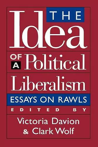 The Idea of a Political Liberalism cover