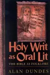 Holy Writ as Oral Lit cover