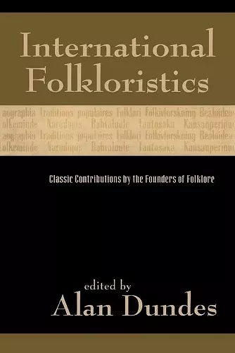 International Folkloristics cover