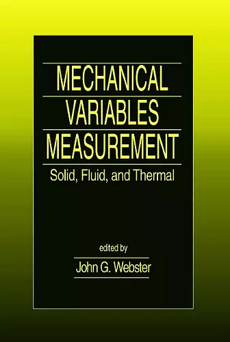 Mechanical Variables Measurement - Solid, Fluid, and Thermal cover