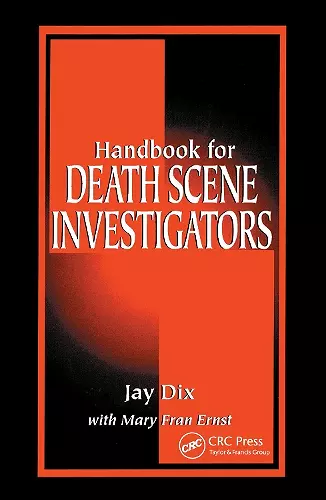 Handbook for Death Scene Investigators cover