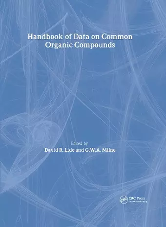 Handbook of Data on Common Organic Compounds cover