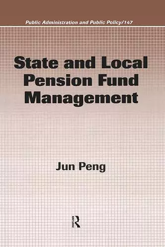 State and Local Pension Fund Management cover