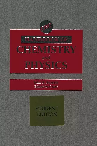 CRC Handbook of Chemistry and Physics, Student Edition cover