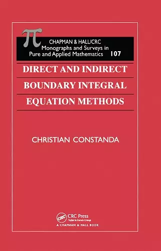 Direct and Indirect Boundary Integral Equation Methods cover