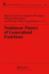 Nonlinear Theory of Generalized Functions cover