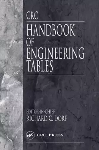 CRC Handbook of Engineering Tables cover