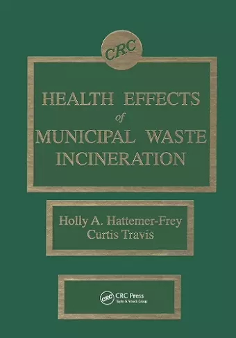 Health Effects of Municipal Waste Incineration cover