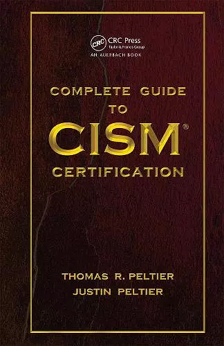 Complete Guide to CISM Certification cover