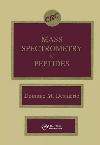 Mass Spectrometry of Peptides cover