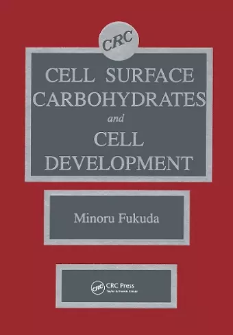 Cell Surface Carbohydrates and Cell Development cover