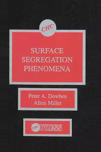 Surface Segregationphenomena cover