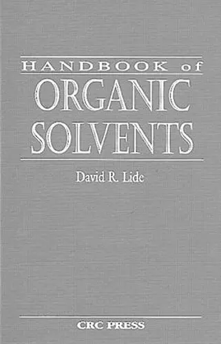 Handbook of Organic Solvents cover