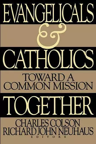 Evangelicals and Catholics Together cover