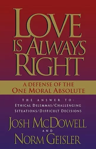 Love is Always Right cover