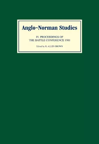 Anglo-Norman Studies IV cover