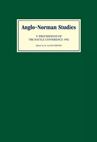 Anglo-Norman Studies V cover