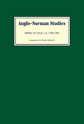 Anglo-Norman Studies cover