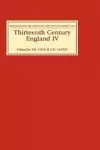 Thirteenth Century England IV cover