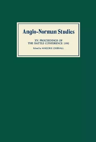 Anglo-Norman Studies XV cover