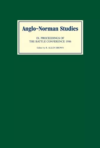 Anglo-Norman Studies IX cover