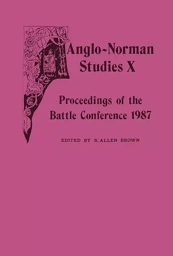 Anglo-Norman Studies X cover