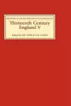 Thirteenth Century England V cover