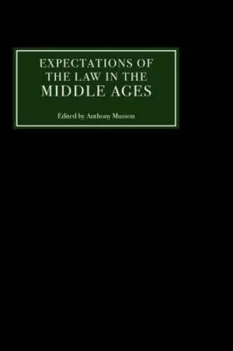 Expectations of the Law in the Middle Ages cover