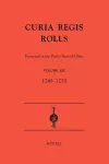 Curia Regis Rolls preserved in the Public Record Office XIX  [33-34 Henry III] (1249-1250) cover