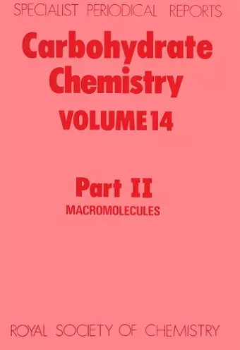 Carbohydrate Chemistry cover