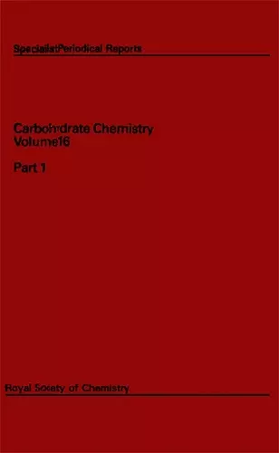 Carbohydrate Chemistry cover