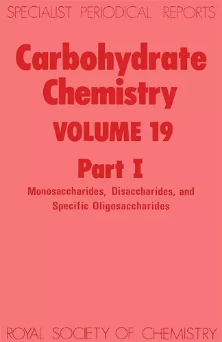 Carbohydrate Chemistry cover