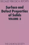 Surface and Defect Properties of Solids cover