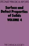 Surface and Defect Properties of Solids cover