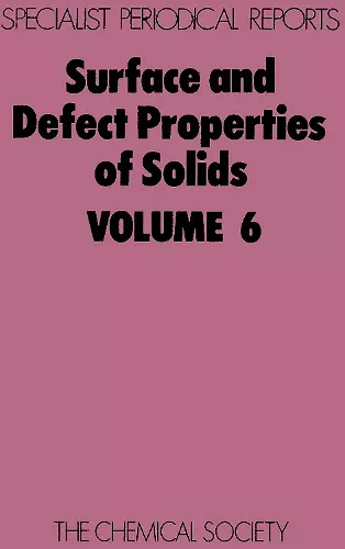 Surface and Defect Properties of Solids cover