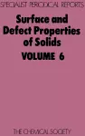 Surface and Defect Properties of Solids cover