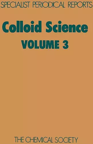 Colloid Science cover
