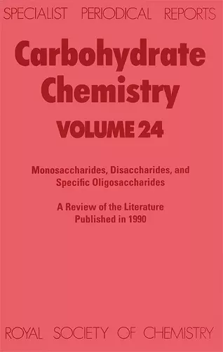 Carbohydrate Chemistry cover