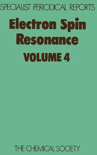 Electron Spin Resonance cover