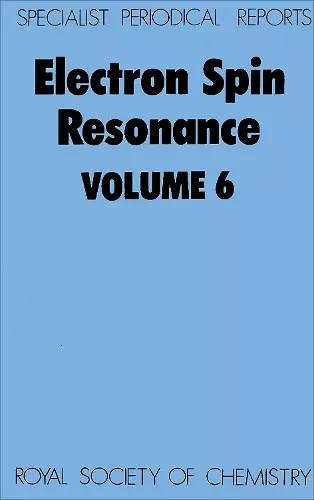 Electron Spin Resonance cover