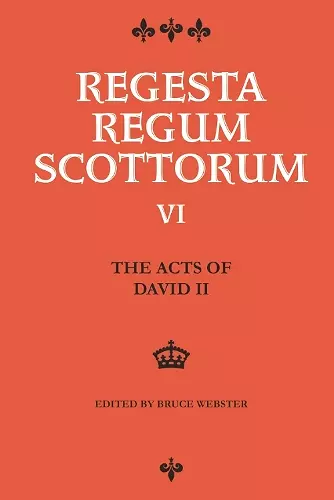 The Acts of David II (1329-1371) cover