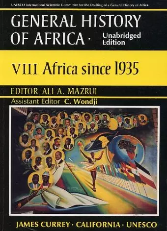 General History of Africa volume 8 [pbk unabridged] cover