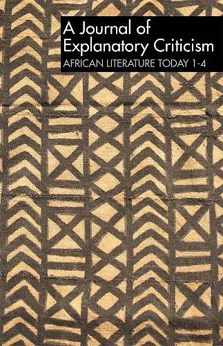 ALT 1-4: African Literature Today cover